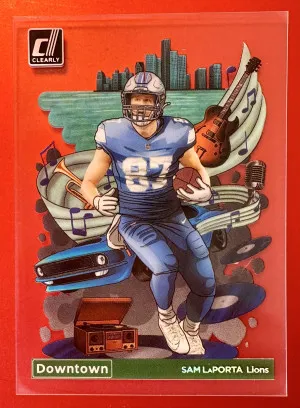 2024 Donruss Clearly #6 Sam LaPorta Downtown front