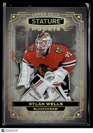 Dylan Wells 029/399 Rookie Upper Deck Stature 2022-23 #126 front