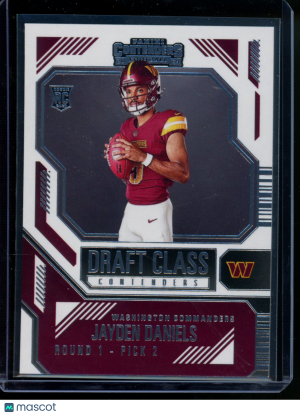 2025 Panini Contenders Draft Class Jayden Daniels #No. 2 RC Football front