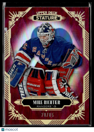 Mike Richter 70/85 Upper Deck Stature Red 2020-21 #99 front