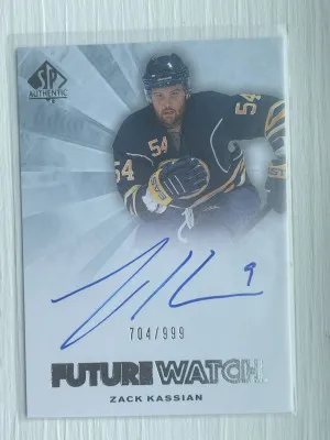 Zack Kassian 2011-12 SP Authentic Future Watch Auto 704/999 front