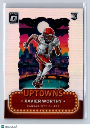 2024 Panini Donruss Optic Uptowns Xavier Worthy #7 front