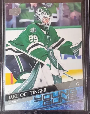 Jake Oettinger 2020-21 Upper Deck Young Guns Rookie Card #246 Dallas Stars front