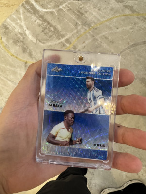 Lionel Messi / Pele Exclusive Legends Leaf /20 front