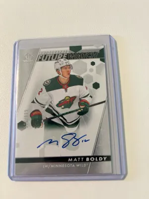 Matt Boldy 2022-23 SP Authentic Future Watch Auto #526/999 front