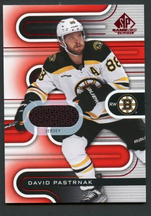 22-23 UD SPGU David Pastrnak base jersey front
