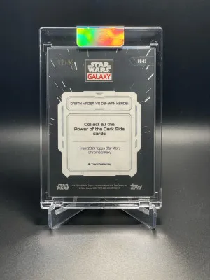 2024 Topps Chrome Star Wars Galaxy #PD12 VADER VS OBI-WAN Wave /99 back