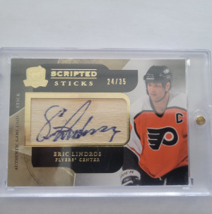 2011-12 The Cup Scripted Sticks Eric Lindros front