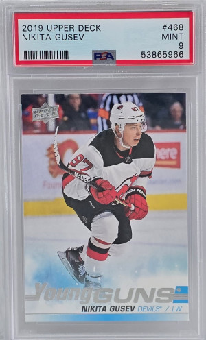 2019-20 Series 2 Nikita Gusev Young Guns #468 PSA 968 front