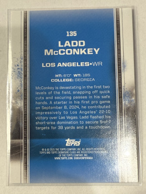 2024 ITotally Certified  Ladd McConkey bronze back