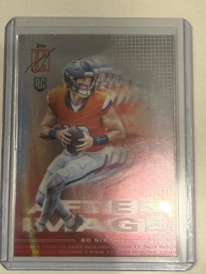 Bo Nix 2024 Topps Signature Class Chrome After Image Rookie Card #AI-9 front