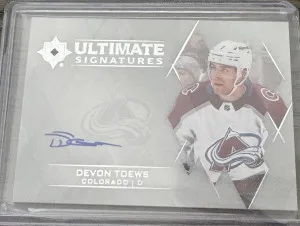 2023-24 Upper Deck Ultimate Collection - Ultimate Signatures Devon Toews Auto #US-DT front