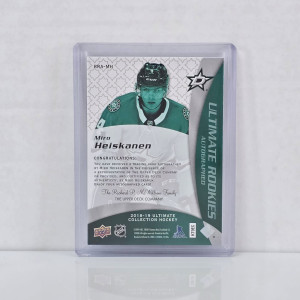 2018-19 Ultimate Rookie Auto Miro Heiskanen  /175 back