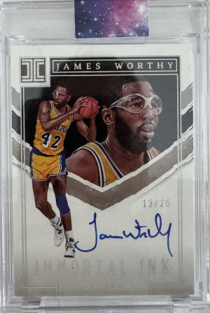James Worthy Immortal Ink Auto /25 front