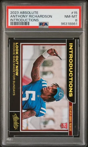 2023 Panini Absolute Introductions Anthony Richardson front