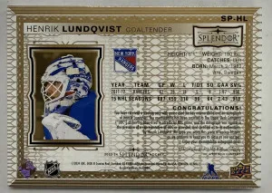 2023-24 The Cup Henrik Lundqvist Splendor Patch Auto #16/36 back