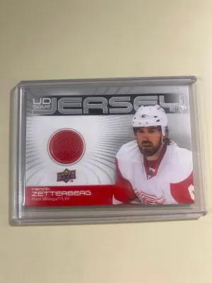 Henrik Zetterberg 10-11 UD S1 Game Jersey front