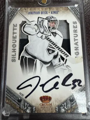 Jonathan Quick Silhouette Signatures /25 back