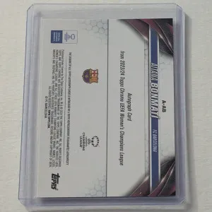 2023-24 Topps Chrome UEFA Women’s - Aitana Bonmati - Red Auto /5 back