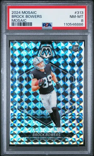 2024 Panini Mosaic Brock Bowers Mosaic front