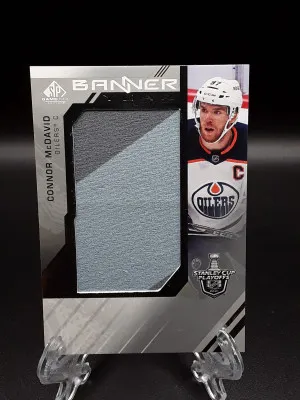 2021-22 Upper Deck SP Game Used Connor McDavid 2021 NHL Playoffs Banner Year front