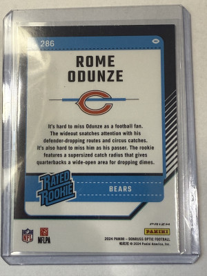 2024 Donruss Optic Blue Hyper back