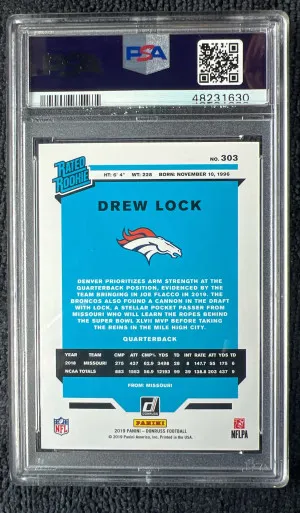 2019 Panini Donruss Drew Lock back