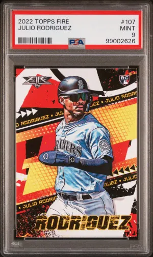 2022 Topps Fire Julio Rodriguez front