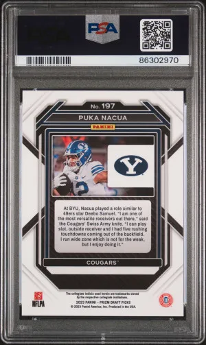 2023 Panini Prizm Draft Picks Puka Nacua back