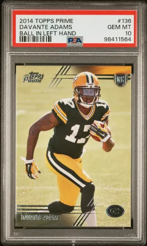 2014 Topps Prime Davante Adams Ball In Left Hand front