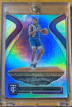 De’Aaron Fox Franchise Foundations Refractor Prizm 2024 front