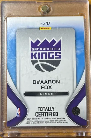 De’Aaron Fox Franchise Foundations Refractor Prizm 2024 back