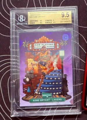 2018-19 Panini Cornerstones Downtown KOBE BRYANT back