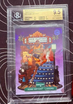 2018-19 Panini Cornerstones Downtown KOBE BRYANT front