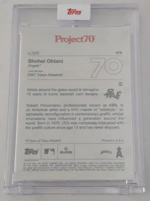 2021 Topps Project 70  Baseball #470 Shohei Ohtani By CES back