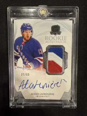 2020-21 Upper Deck The Cup Alexis Lafreniere Rookie Patch Auto RPA /99 #101 front