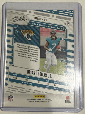 2024 Absolute Orange Brian Thomas JR 281/299 back