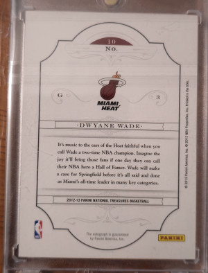 Dwyane Wade 2012 Flawless Auto #/49! back