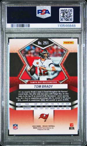 2022 Panini Mosaic Tom Brady back