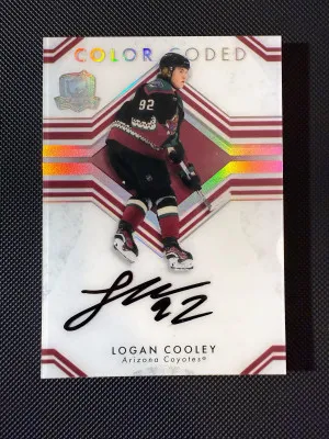 2023-24 UD The Cup Color Coded Logan Cooley front
