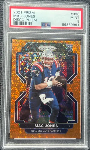 2021 Panini Prizm Mac Jones Disco Prizm front