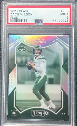 2021 Panini Playoff Zach Wilson Plus front