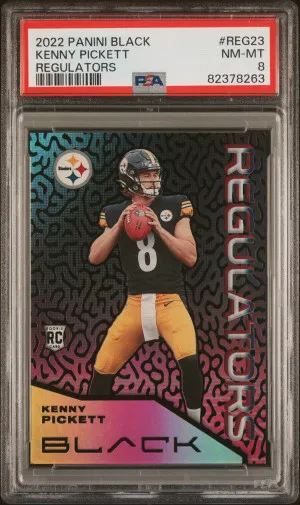 2022 Panini Black Regulators Kenny Pickett Regulators front