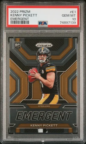 2022 Panini Prizm Emergent Kenny Pickett Emergent front