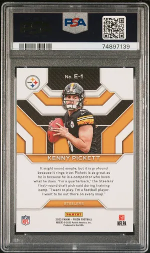 2022 Panini Prizm Emergent Kenny Pickett Emergent back