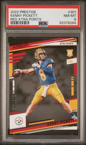 2022 Panini Prestige Kenny Pickett Red Xtra Points front