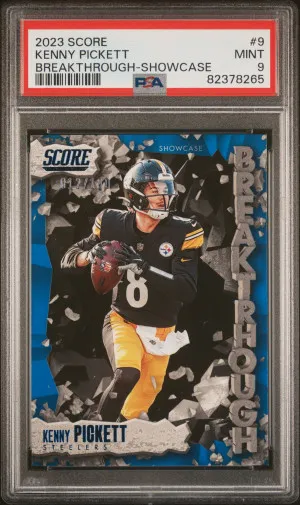 2023 Panini Score Breakthrough Kenny Pickett Breakthrough-Showcase front