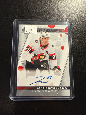 2022-23 SP Authentic Future Watche Jake Sanderson /999 front
