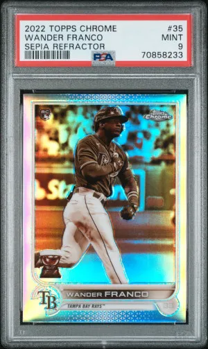 2022 Topps Chrome Wander Franco Sepia Refractor front