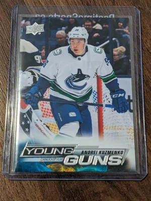 2022-23 Upper Deck Young Guns Hockey Rookie RC #465 Andrei Kuzmenko front